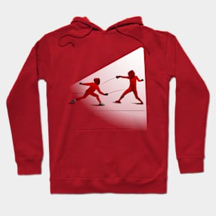 Fencing red Hoodie